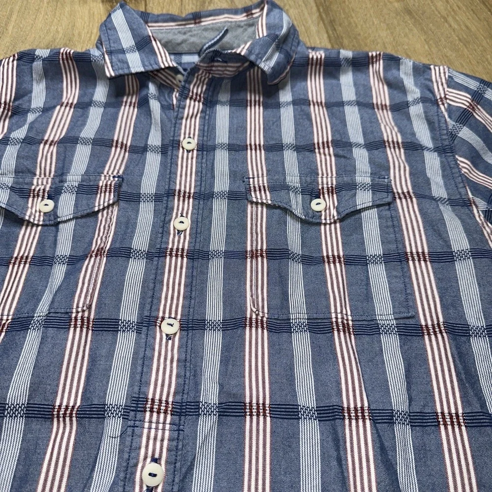 Tommy Bahama‎ Button Down Striped Shirt Men's Medium Cotton Long Sleeve Preowned